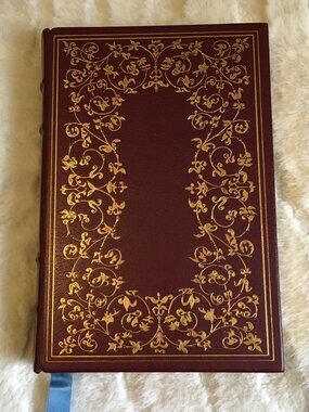 Rare 1975 Franklin Library Wuthering Heights Red Leather Blue Silk Limited Ed